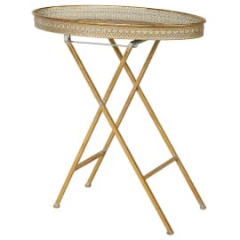 Gold tray table