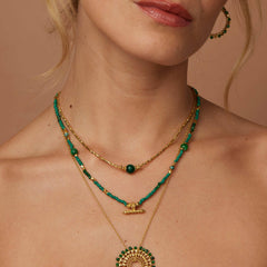 Sadie Necklace Dark Green