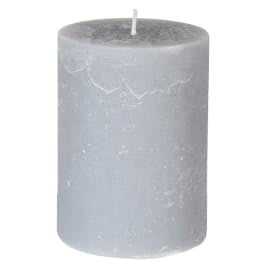 Grey Pillar Candle