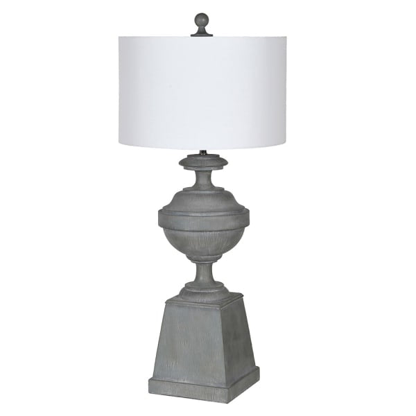 Grey lamp with shade