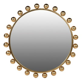 Gold bobble wall mirror