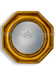 MK27 Gold octagonal convex mirror